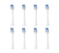 Compatible with Colgate, Brush Heads for Glint 1, White, 8PCS | Adult toothbrush heads, plastic construction, 9 cm size for daily replacement use(8pcs Standard Clean)