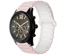 Compatible with Compatible for Michael Kors Gen 6 Band Bands, 18mm, 20mm, 22mm Silicone Sport Strap Replacement Watchband with Woven Loop Design Compatible with Michael Kors Watch, Gen 6 44mm Bradshaw