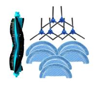 Compatible With (Conga 1990 Vital/Flash Connected Vital) Roller Side Brush Mop Cloths Spare Parts Accessory Replacement(SET L)