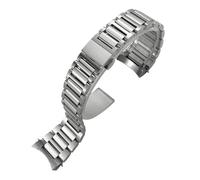 Compatible with Conquest L3.830 41mm L3 21mm Stainless Steel Bracelets Solid Metal Watch Strap Curved End Watchband