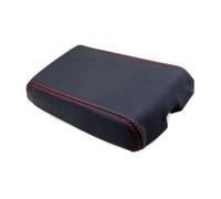 Compatible with Console Center Armrest Leather Synthetic Cover Red Stitch Vinyl for Chevy for Camaro 1982-1992 1pc CHE-CAM-8292 (Cover Solely, No Hardware Included)