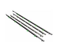 Compatible with CR-V 2007 2008 2009 2010 2011 Car Window Weatherstrips Chrome Side Door Moulding Trim Belt Outer Window Glass Sealing Belts Car Door Anti-Collision Strip