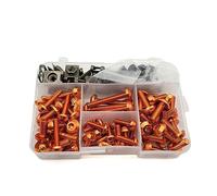 Compatible With CRF1000L 20M 250L For XR230 250 400 125 For SL230 For CRF150R Motorcycle Fairing Bolt Nuts Kit Body Fastener Screws Modified Pieces Nutand Bolt Kit