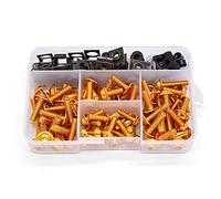 Compatible With CRF250L M For CRF250M CRF1000L SL230 XR230 Motorcycle Universal Fairing Screws Nuts Kit Moto Bodywork Screw Nuts Screws Fastener Nutand Bolt Kit