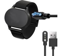 Compatible with CYCPLUS Heart Rate Monitor Armband Charger, Lamshaw 2 Pin Magnetic USB Replacement Charging Compatible for CYCPLUS Heart Rate Monitor-H1 (Black, USB A)