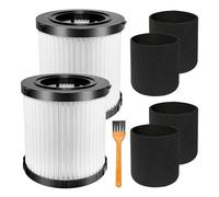 Compatible With DEWALT 20V MAX DCV580H DCV581H Wet Dry Vacuum 2-Pack HEPA Filter Replacement DCV5801H