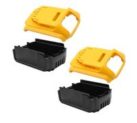 Compatible with DeWalt Battery Case Holder 2 Set Plastic Case 5.0Ah 6.0Ah DCB201,DCB203,DCB204 Li-Ion Batteries Case Replacement,10-Cell 18650 Batter y Shell Repair Kit Cover w/Circuit Board