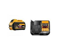 Compatible with Dewalt， DCB200 20V 2.0Ah Battery for DCB201 DCB203 DCB205 DCF880 Impact Driver.(1Pcs 60V 9Ah-Charger)