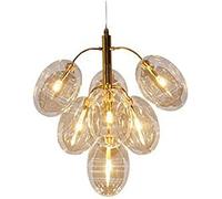 Compatible with Dining Room Bar Living Room Bedroom,G4 Post-Boutique Decoration Grape Bunch Chandelier,Bubble Light Glass Molecule Chandelier,for Entryway Staircase