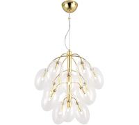 Compatible with Dining Room Bar Living Room Bedroom,G4 Post-Boutique Decoration Grape Bunch Chandelier,Bubble Light Glass Molecule Chandelier,for Entryway Staircase