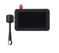 Compatible with DMKR 40 channels, 3-inch LCD display 480x320 FPV monitor, built-in battery automatic search, suitable for remote control multi-rotor FPV drones