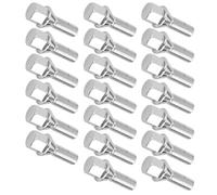 Compatible With Dodge For Dart 1.4L 2.0L 2.4L 2012 2013 2014 2015 2016 M12x1.25 Wheel Lug Bolts Nuts Silver Car Tyre Bolts 28mm 17mm Hex Wheel Bolts