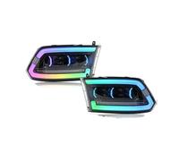 Compatible With Dodge For RAM 2009-2018 1500 2500 3500 Front Head Lamps Kits DRL Headlamp Accessories 1Pair RGB Headlights Assembly