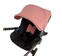 Compatible with Doona Green Car Seat Cover - Doona Replacement Hood & Stroller Accessories Replacement, 1 Canopy + 2 Shoulder Pads Sun Shade Breathable Durable for Infant Travel Daily Use (Pink)