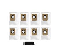 Compatible With Dreame Bot L10 Plus / Z10 Pro Robot Vacuum Cleaner RLS5D Spare Parts Accessories Main Side Brush HEPA Filter Dust Bag Mop Wipe (Color : Set O)