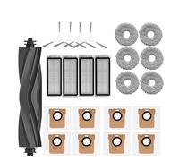 Compatible With Dreame L20 Ultra Robot Vacuum Spare Parts Compatible with Dreame L30 Ultra Rubber Main Side Brushes Mop Cloths HEPA Filters Dust Bag Accessories(23pcs-01)