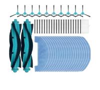 Compatible With Dreame Mova E10 E20 D10 T10 T20 Q8 MS1 Vacuum Parts | Roller Brush, Filter, Side Brush, Mop Cloth For E10 E20 Pro Plus D10 T10 Lite T20 Pro Q8 Max MS1 MAX(SET O)