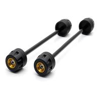 Compatible With Ducati For Monster 1200 For 1200S 2014-2021 For 1200R 2016-2020 Motorcycle Front Rear Wheel Axle Fork Sliders Crash Protector Axle Sliders(Yellow)