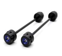 Compatible With Ducati For Monster 1200 For 1200S 2014-2021 For 1200R 2016-2020 Motorcycle Front Rear Wheel Axle Fork Sliders Crash Protector Axle Sliders(Blue)