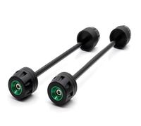 Compatible With Ducati For Monster 1200 For 1200S 2014-2021 For 1200R 2016-2020 Motorcycle Front Rear Wheel Axle Fork Sliders Crash Protector Axle Sliders(Green)