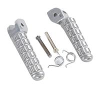 Compatible With Ducati For Monster 696 796 2009-2014 46510611A L 46510601A R Motorcycle Silvery Footrests Foot Pegs Rear Upgrade Parts Accessories Motorcycle pedal(Front)