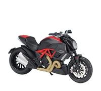 Compatible with Ducati Hypermotard SP, Mod STREETIGHTER S, 1:18 Mini Motorcycle Model Bicycle Street Bike Replica Gift Simulated Car Ornaments Multiple Colors(Diavel Carbon)
