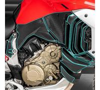 Compatible with Ducati MULTISTRADA V4/V4S Motorcycle - Plastic Fairing Carbon Fiber Sticker Kit | Decorative & Protective Decals, Adventure-Ready Accessories (On Both Sides of the Vehicle Body)
