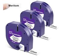Compatible with Dymo Letratag Refills 12267 Plastic Clear Tape