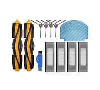 Compatible With Ecovacs DEEBOOT OZMO T8+ / T8 AIVI / T8 Max Ecovacs DEBOT N8+ / N8 Plus / N8 Pro Spare Parts Main Side Brush Hepa Filter Mop (Color : Set E)