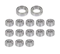 Compatible With ECX For Torment For Amp For Ruckus For Circuit For Boost 1/10 RC Car Upgrade Parts Accessories 15 Pcs Ball Bearing Set Rc Accessories
