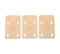 Compatible with Electric Bass Neck Shims Set (3 PCS) - 1-Degree Tapered Wooden Plate For Bolt-On Angle Adjustment, For Fender For Jazz For Replacement Parts