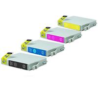 Compatible with Epson Stylus Photo RX 420 Ink Cartridges Set Black, Cyan, Magenta, Yellow - T0551 / T0554 - Inhalt: 20 x 16 ml