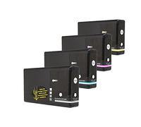 Compatible with Epson WorkForce Pro WP-4095 DN Ink Cartridges Set Black, Cyan, Magenta, Yellow - T0715 / C13T07114010 - C13T071440103 - Inhalt: 1 x 59 ml & 3 x 35 ml
