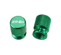 Compatible With ER-6N ER6N ER 6N 2012-2025 2Pcs Motorcycle Accessories Tire Valve Air Port Stem Cover Caps New(Green)