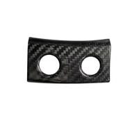 Compatible with Ferrari 458 for Italia for Spider 2011 2012 2013 2014 2015 2016 Carbon Fiber Rear Door Trunk Switch Button Frame Cover Sticker Car Button Decal(Black Carbon Fiber)