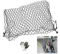 Compatible with Fiat 500 Saloon Barrier Net Car Divider for Dogs Universal Adjustable for Pets Rear Seats Transport Vehicles