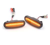 Compatible With Fiat For Abarth For Punto 199 2012-2020 For Doblo 2001-2010 For Fiorino MK3 2007-2019 Dynamic Side Marker Light Repeater Lamp Dynamic Side Indicator(Black)