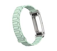 Compatible With Fitbit Air Band, Adjustable Breathable Soft Silicone Metal & Magnetic Sport Straps for Men Women, Anti-sweat Replacement Wristband Watch Bands for Fitbit Air Accessories (Green)