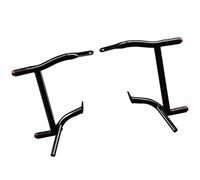 Compatible With FLTRXST 2022 2023 For FLTRU 2016 2017 2018 2019 Rear Saddlebag Support Guards Rails Motorcycle Engine Guard Race Rail(Black and Red)