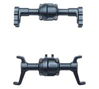 Compatible With FMS For FCX18 For FCX24 1/24 RC Car Part Accessories Aluminum Alloy CNC Machined Front And Rear Axle Housings RC Front Rear Axle(Grey)