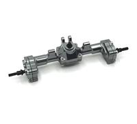 Compatible With FMS For FCX24 1/24 RC Car Upgrade Parts Accessories Metal Portal Axle Complete Front And Rear Axle RC Front Rear Axle(Grey,Rear)