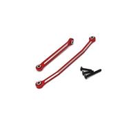 Compatible With FMS For FCX24 1/24 RC Crawler Car Upgrades Parts Modification Spare Metal Steering Rods Linkage Tie Link RC Car Accessories(Red)