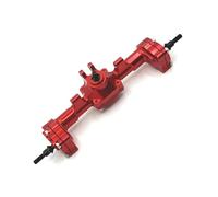 Compatible With FMS For FCX24 For Xiaoqi For Crusher 1/24 RC Car Parts Upgrade Metal Front Rear Portal Bridge Axle Differential Assembly RC Front Rear Axle(Red,Rear)