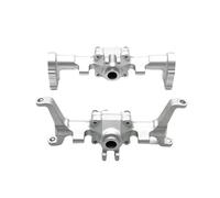 Compatible With FMS For Xiaoqi For FCX24 1/24 Remote Control Car Parts Metal Upgrade Modified CNC Front And Rear Axle Housing Parts RC Front Rear Axle(Silver)
