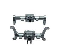 Compatible With FMS For Xiaoqi For FCX24 1/24 Remote Control Car Spare Parts Metal Upgrade Modified CNC Front And Rear Axle Housing RC Front Rear Axle(Grey)