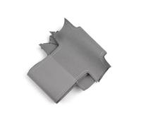 Compatible With Focus 3 2015 2016 2017 2018 Hand Braid Car Inner Steering Wheel Cover(Grey)