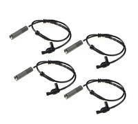 Compatible With For 1 E81 E87 E88 116D/i 118D/i 120d/i 3 E90 E91 E92 Front Rear Left Right ABS Wheel Speed Sensor For 34526762465 34526762466 ABS Wheel Sensor(4 pcs 3452-6762-465)