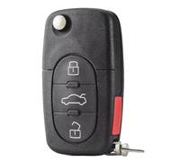 Compatible With For A2 2000 2001 2002 2003 2004 2005 A3 2006-2011 Flip Remote Car Key Shell Case Cover CR1620 CR2032