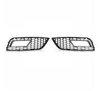 Compatible With For A4 B8.5 Standard Edition 2013 2014 2015 2016 Front Bumper Lower Grille Honeycomb Mesh Fog Lamp Grill bumper light grille(Bright Black)