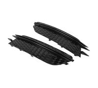 Compatible With For A6 C7 Regular Version 2012 2013 2014 2015 Left Right Front Fog Light Cover OEM:4G0807681 4G0807682 bumper light grille(Glossy Black Stripes)